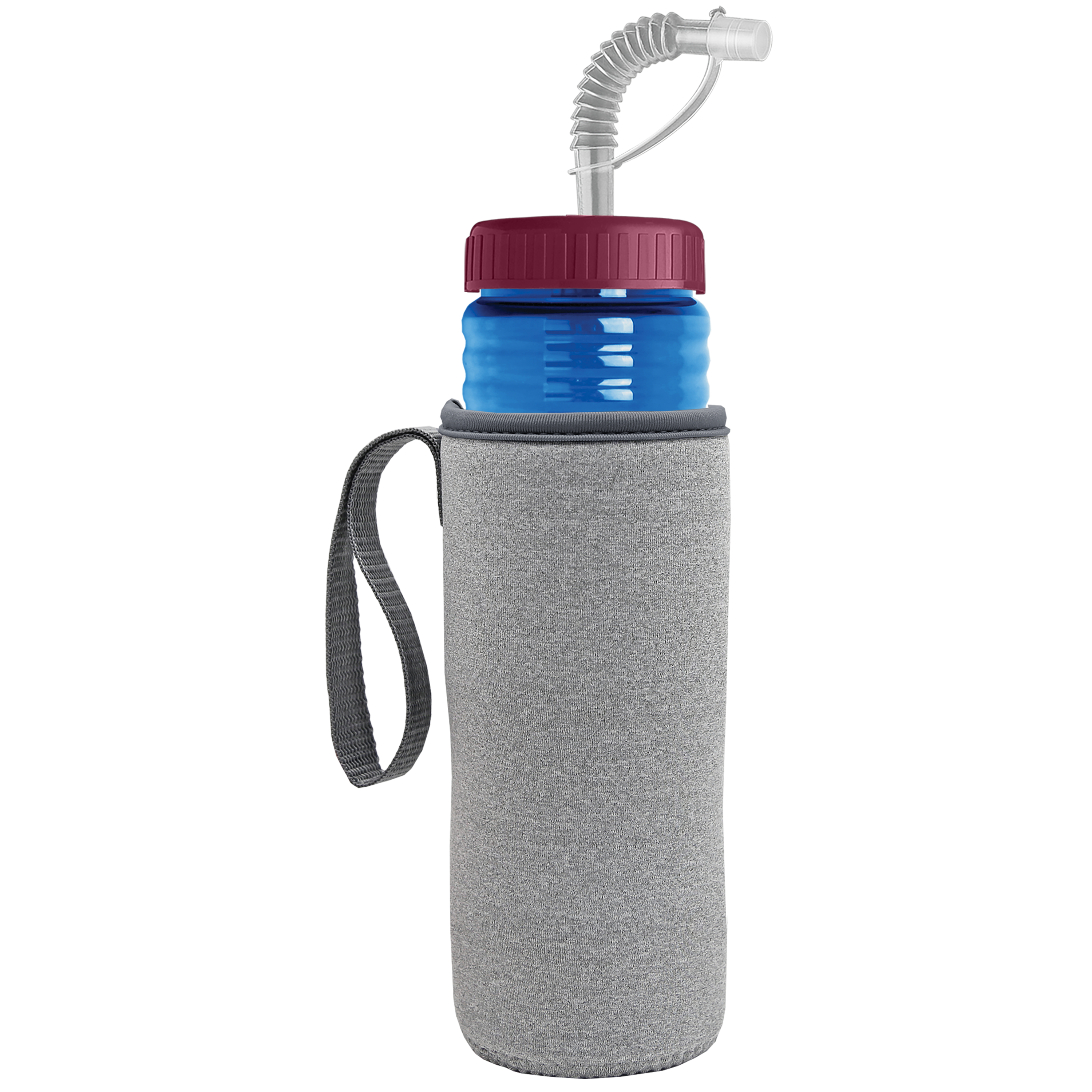 Garyline® Lifeguard Bottle with Straw Lid and Insulated Caddy - 24 oz.